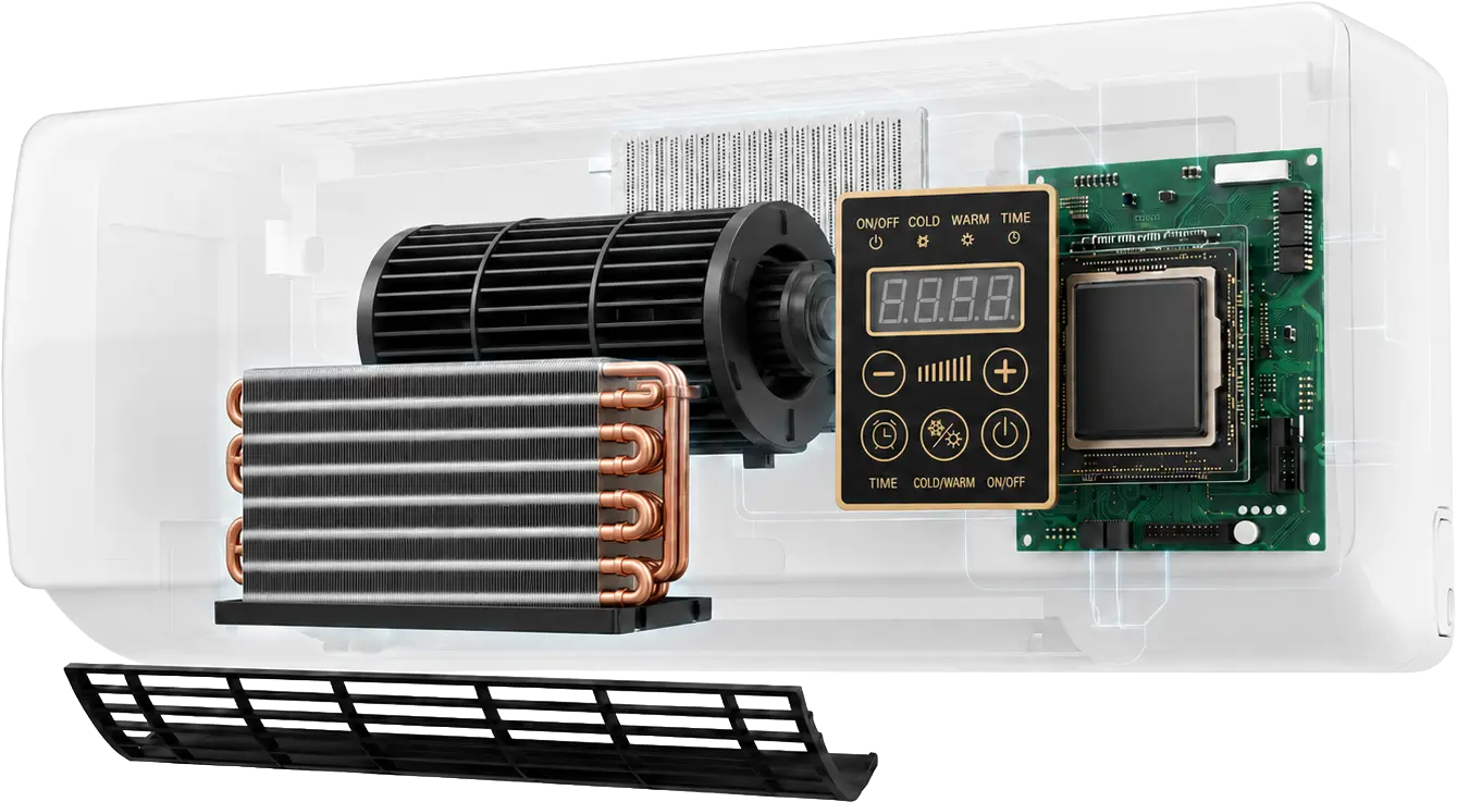 CoolCove RapidCool internal evaporator airflow system